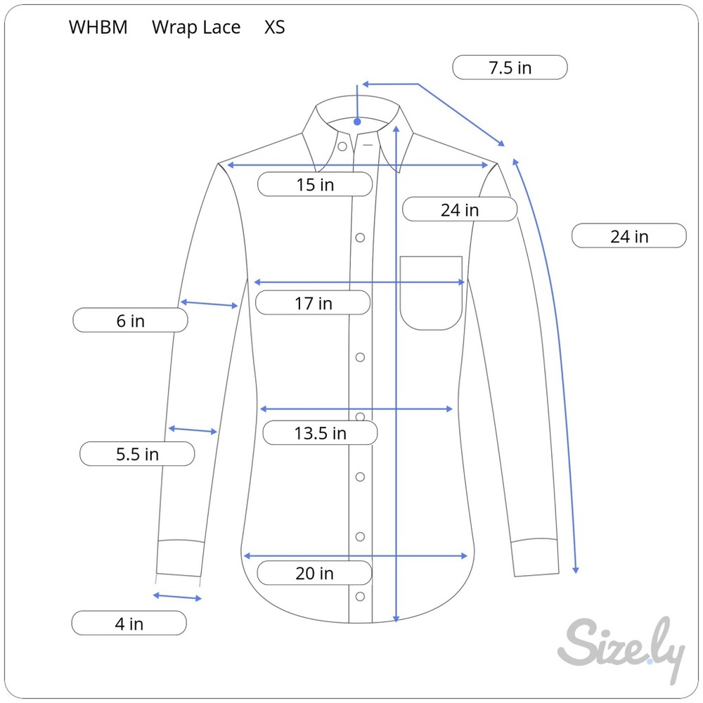 White Poplin & Black Lace Wrap Shirt - Picture 10 of 11